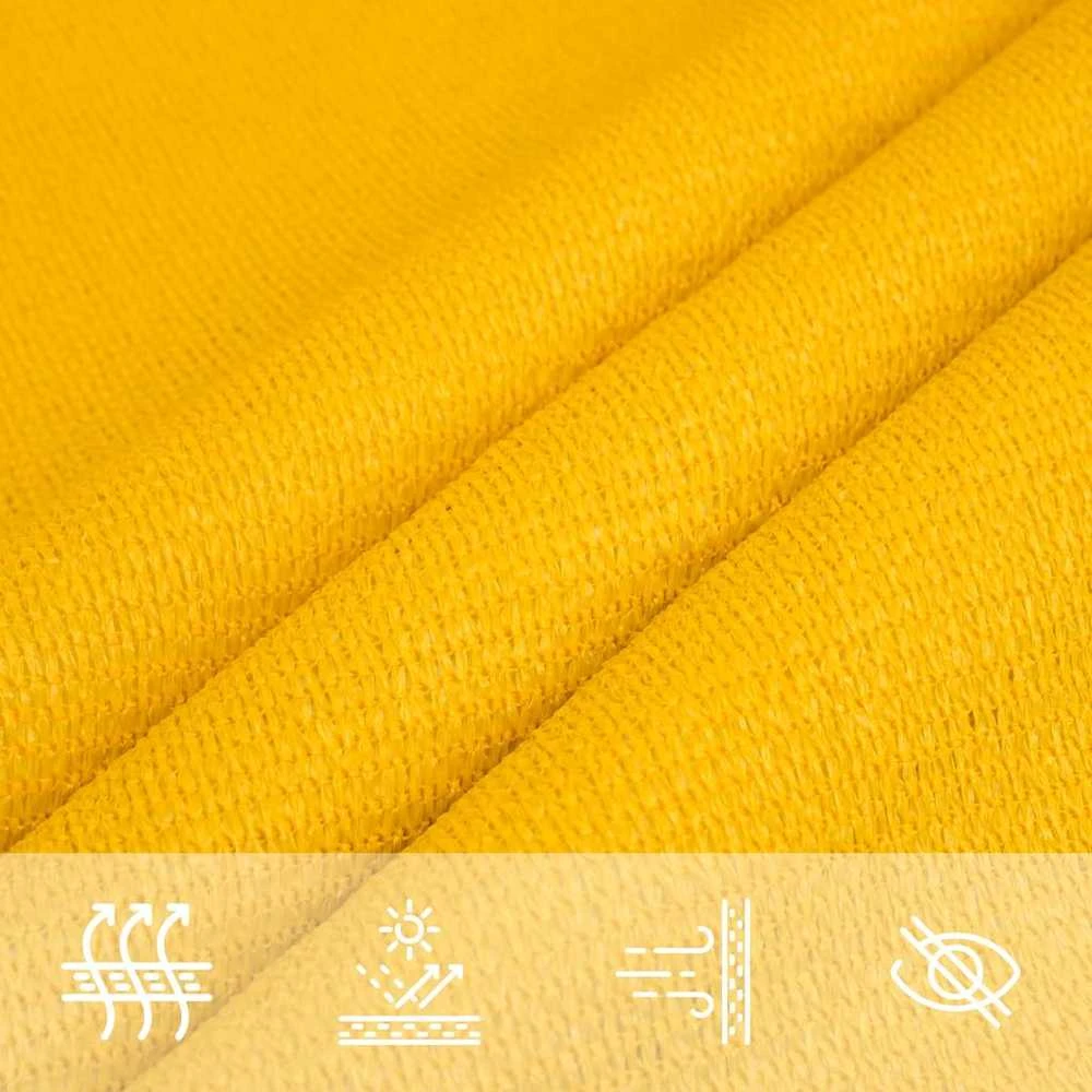 Burė nuo saulės, geltonos spalvos, 3,5x5m, HDPE, 160g/m²