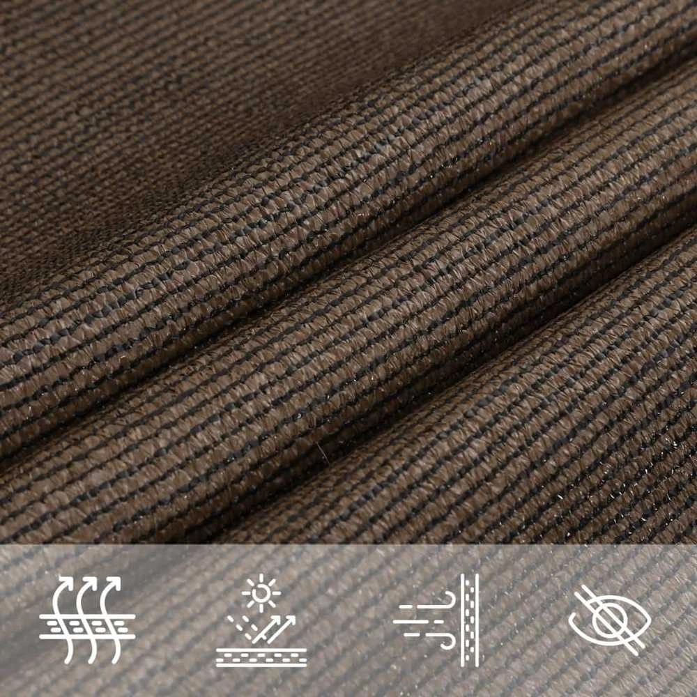 Burė nuo saulės, rudos spalvos, 5x6m, HDPE, 160g/m²