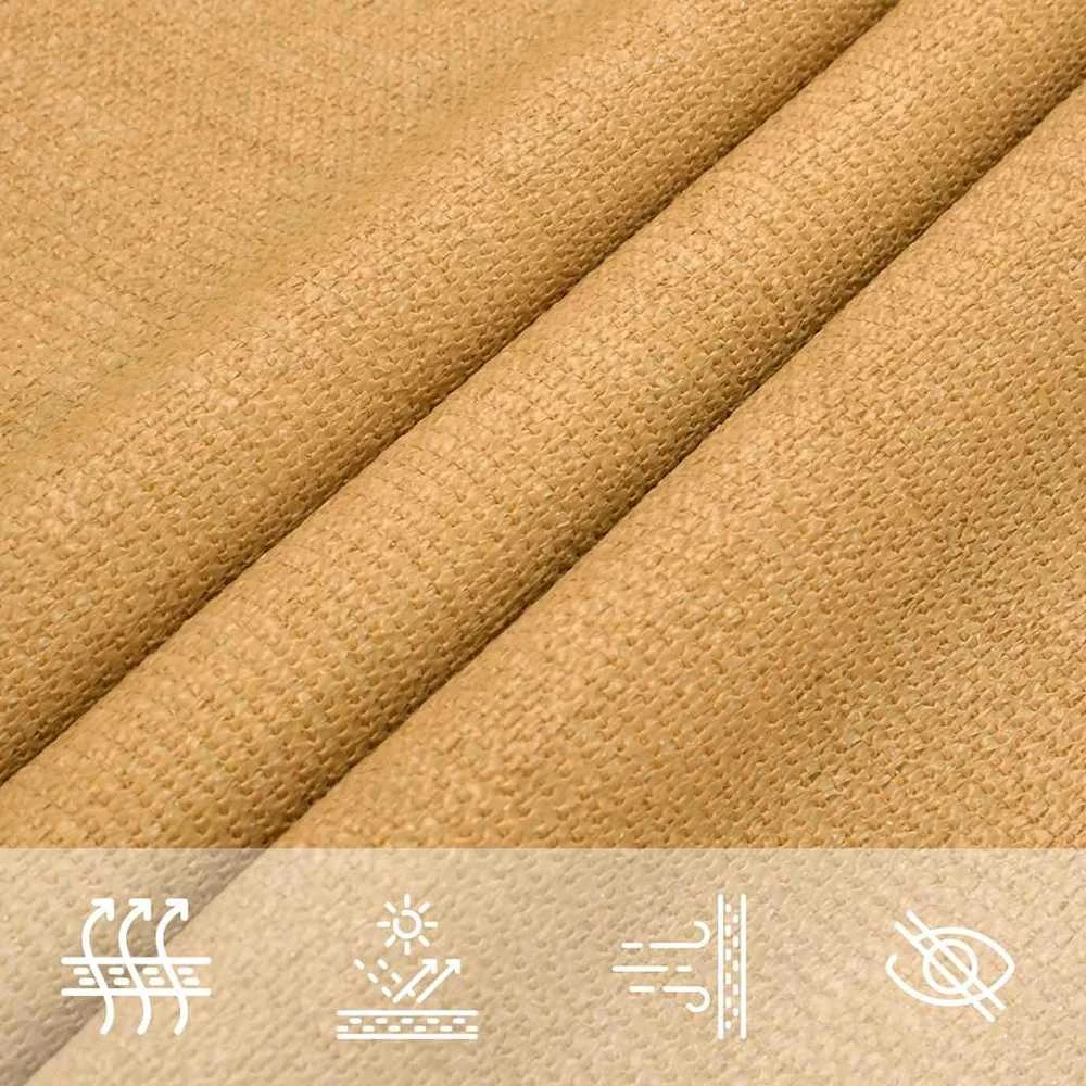 Burė nuo saulės, smėlio, 2,5x2,5m, HDPE, 160g/m², kvadratinė