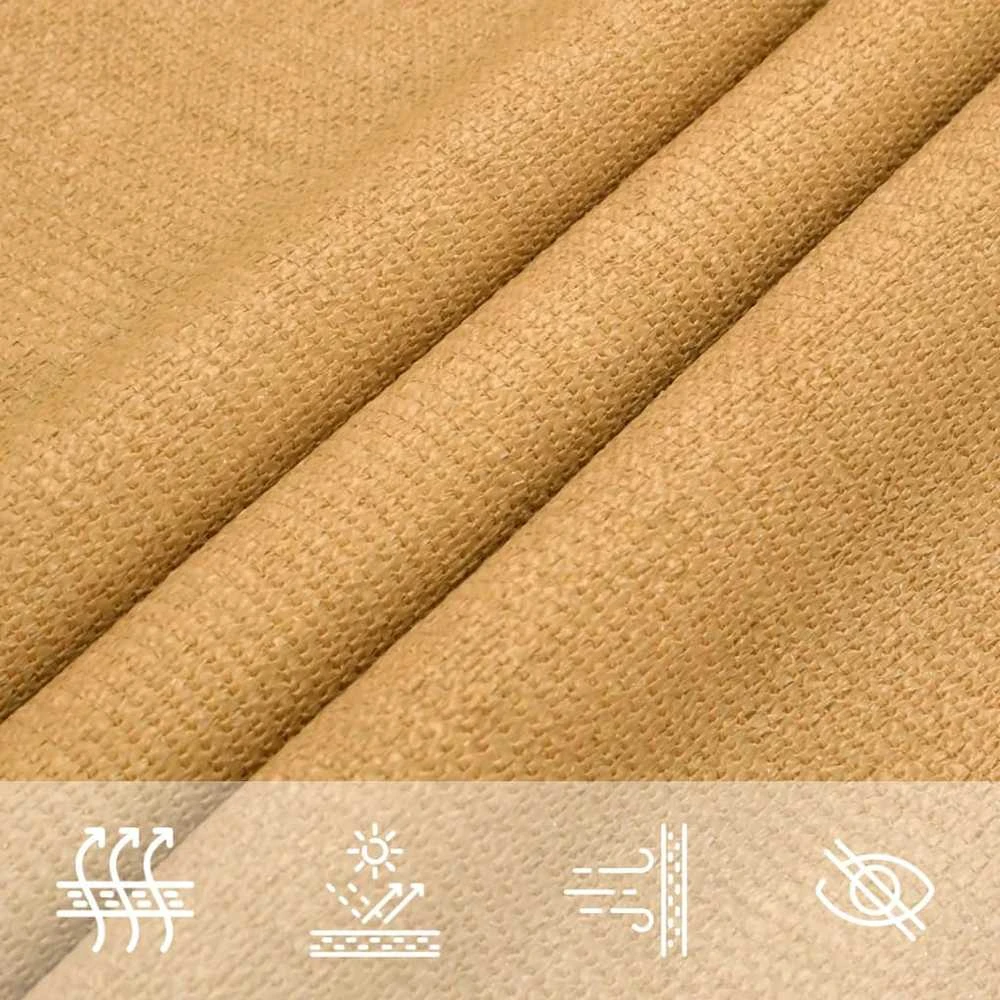 Burė nuo saulės, smėlio, 2x2,5m, HDPE, 160g/m², stačiakampė