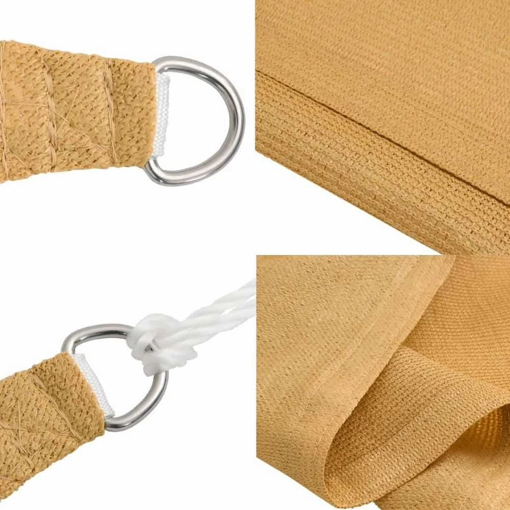 Burė nuo saulės, smėlio, 4x6m, HDPE, 160g/m², stačiakampė