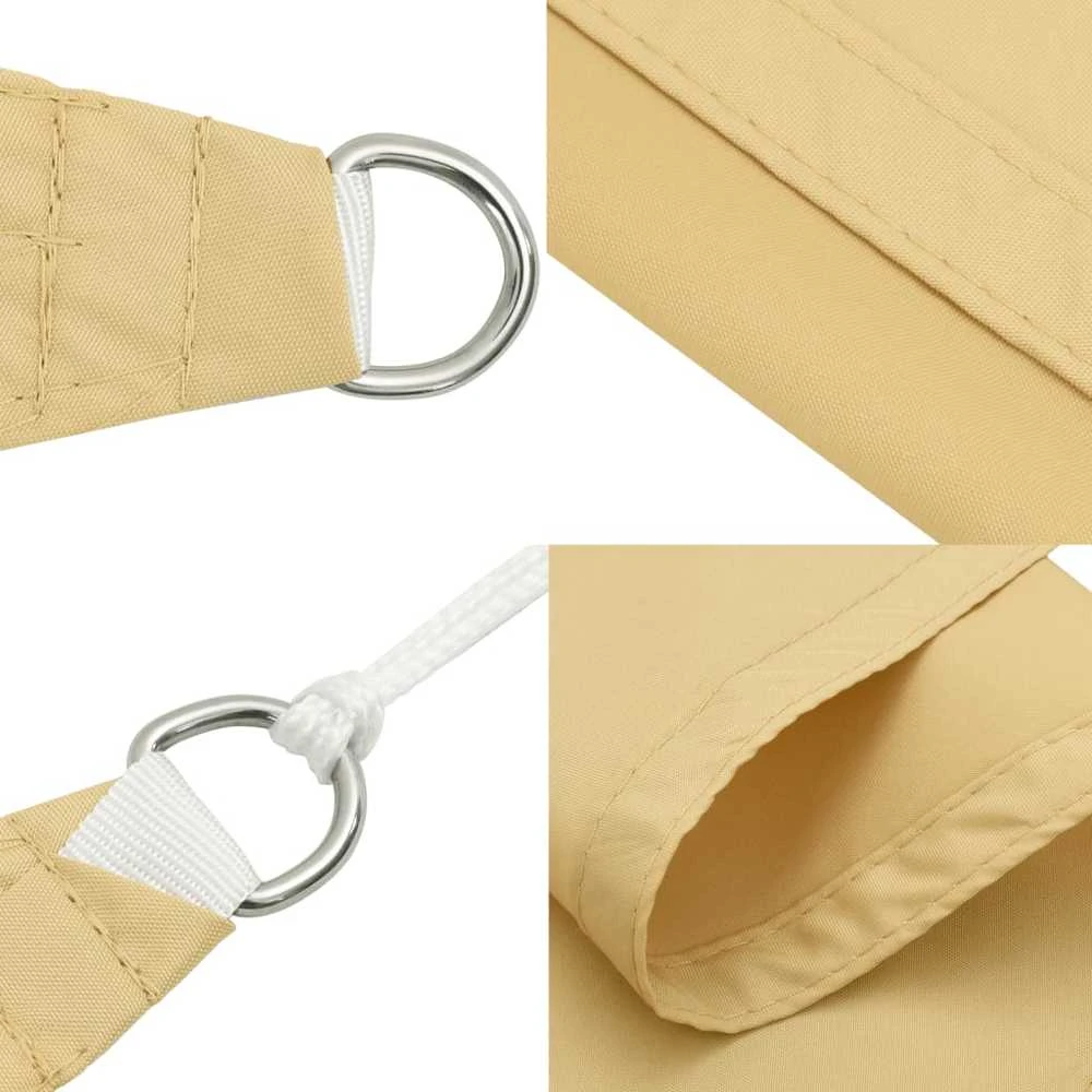 Burė nuo saulės, smėlio, 5x5x5m, 100% oksfordo poliesteris