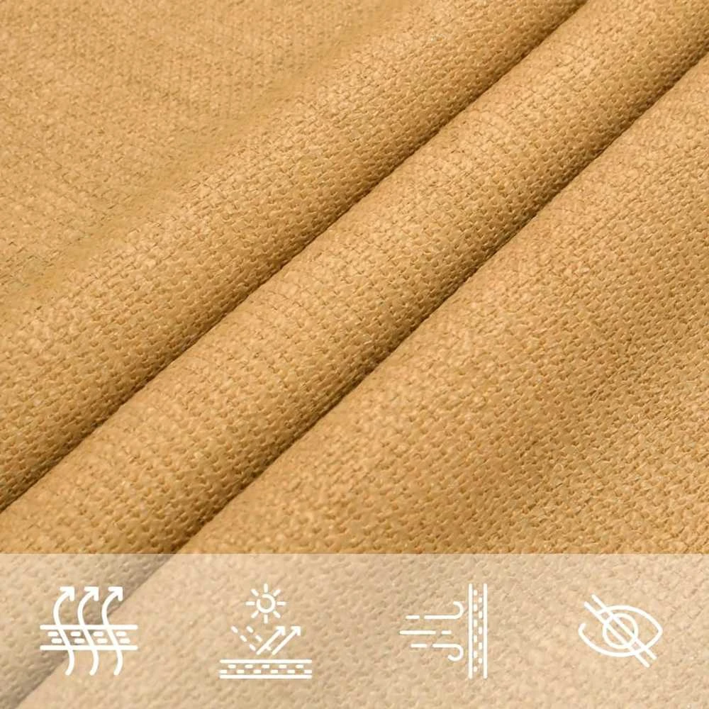 Burė nuo saulės, smėlio, 5x8m, HDPE, 160g/m², stačiakampė