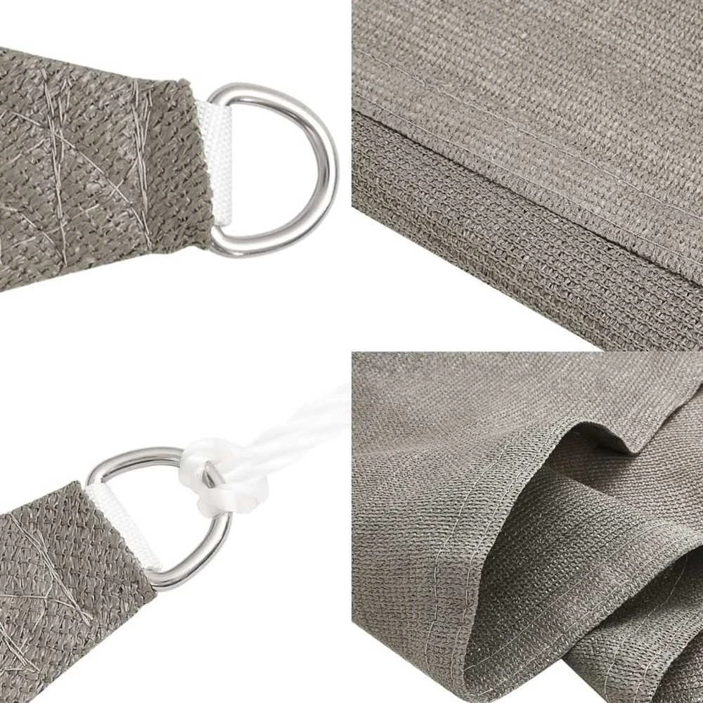 Burė nuo saulės, šviesiai siva, 3x4m, HDPE, 160g/m²