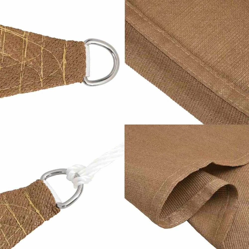 Burė nuo saulės, taupe spalvos, 6x8m, HDPE, 160g/m²