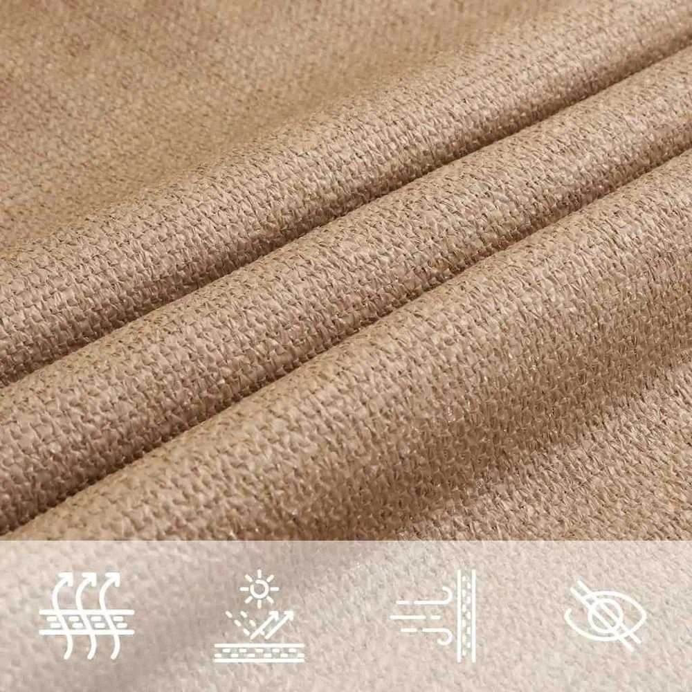 Burė nuo saulės, taupe spalvos, 6x8m, HDPE, 160g/m²