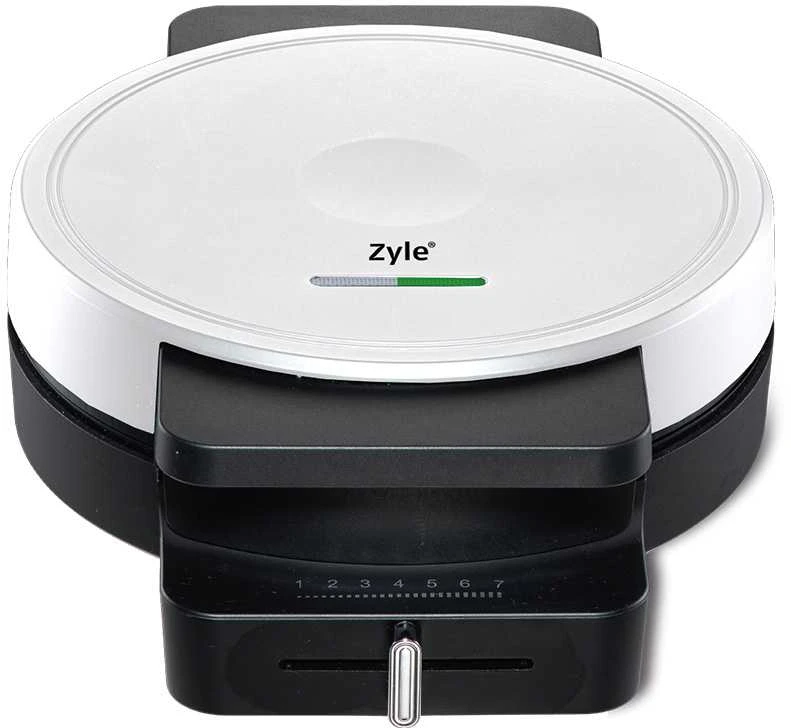 Čirvinių blynų keptuvė Zyle ZY311W, balta, 1000 W