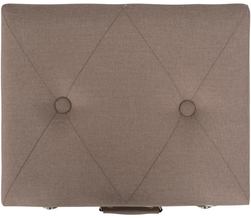 Daiktadėžė-taburetė, rudos spalvos, 40cm, audinys