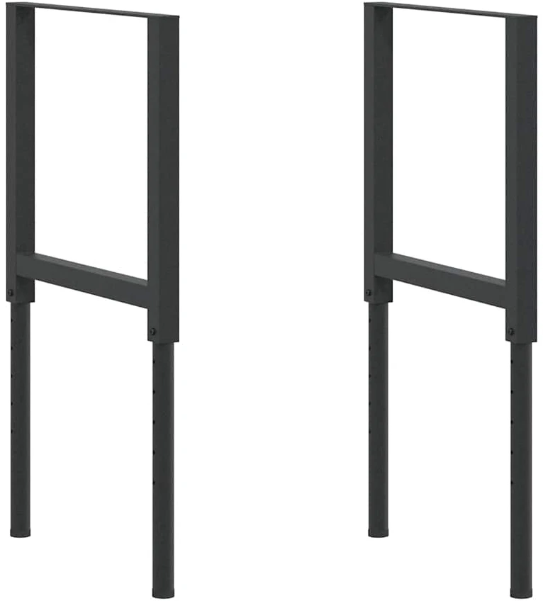 Darbastalio rėmai, 2vnt., juodi, 55x(69-95,5)cm, metalas