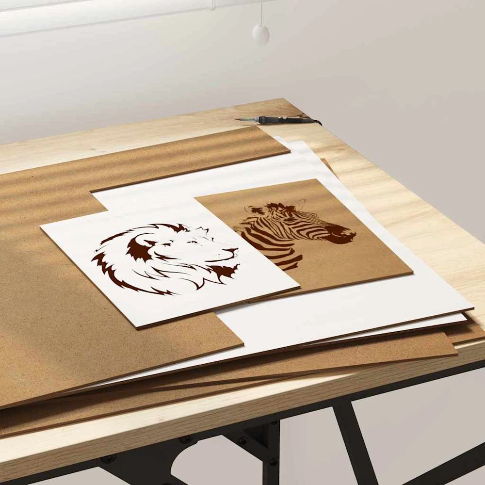 Dekoratyvinės Panelės 12 vnt. Balta 40 x 60 x 0,27 cm