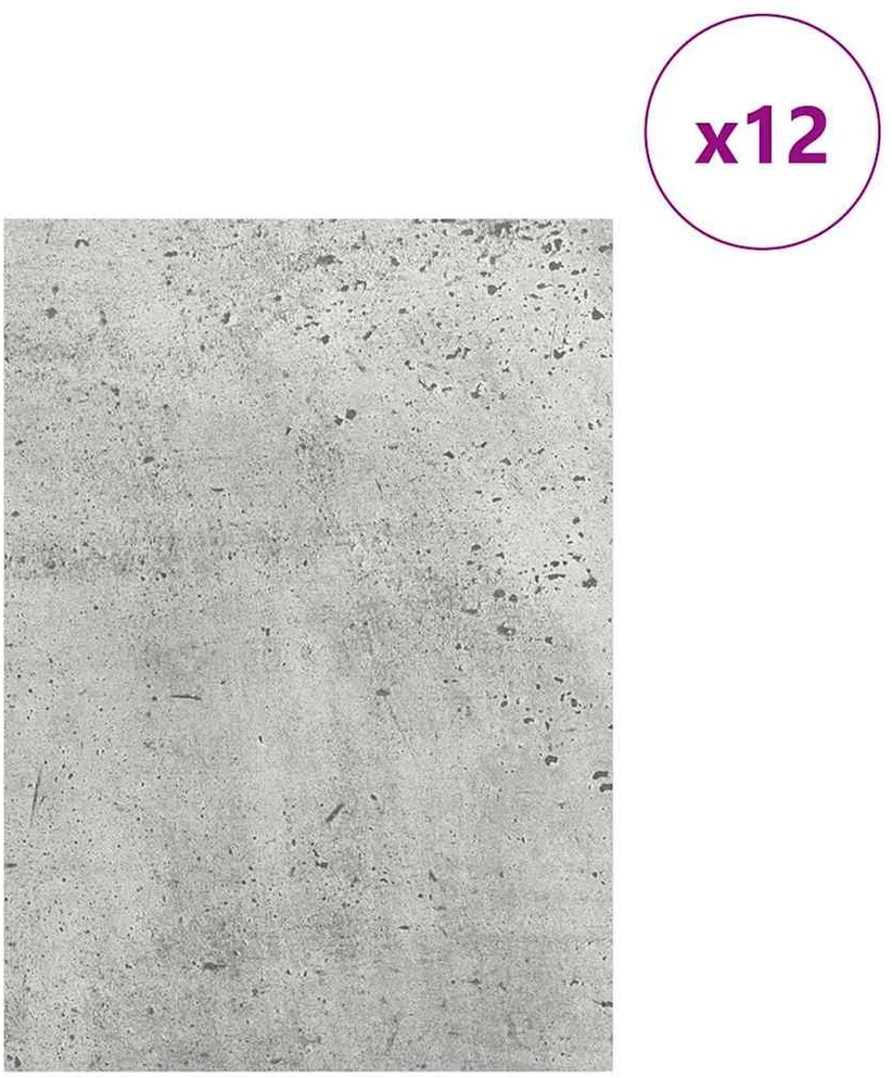Dekoratyvinės Panelės 12 vnt. Betono pilka 15 x 21 x 0,27 cm