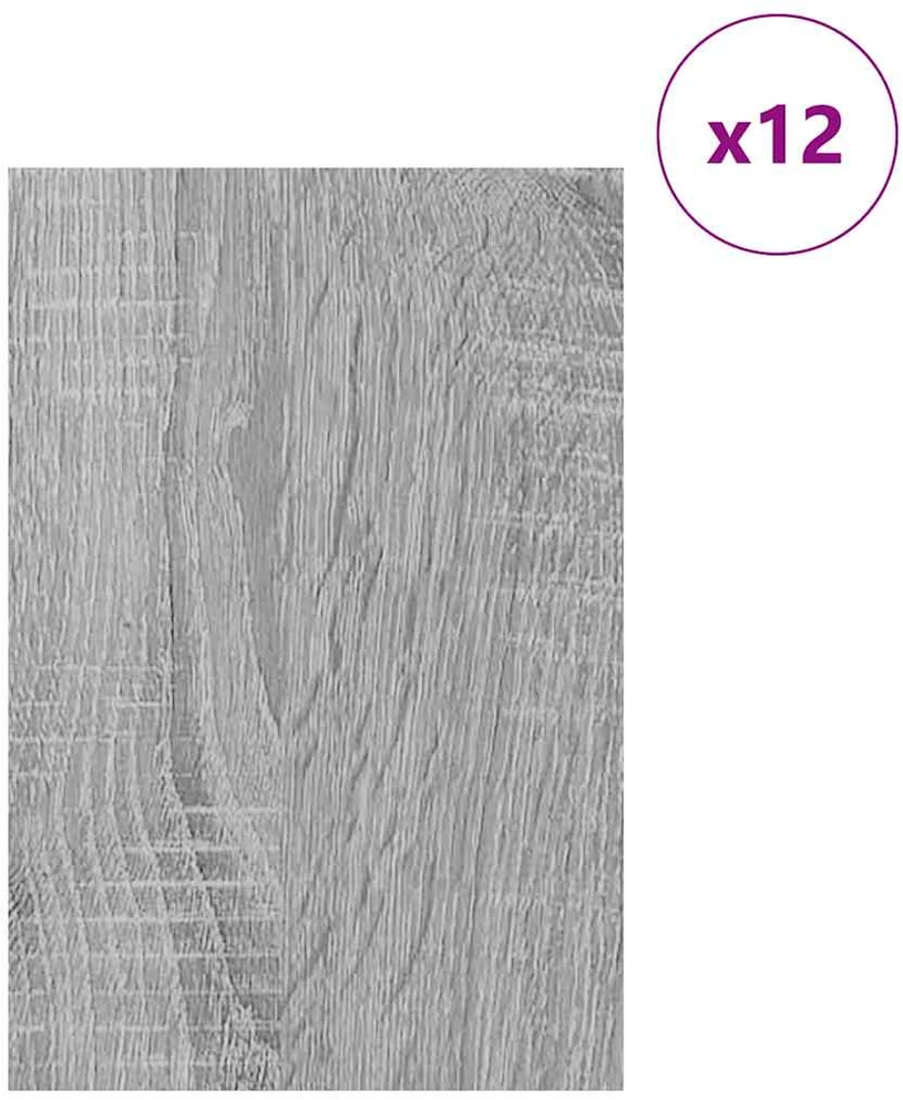 Dekoratyvinės Panelės 12 vnt. Pilka Sonoma 40 x 60 x 0,27 cm