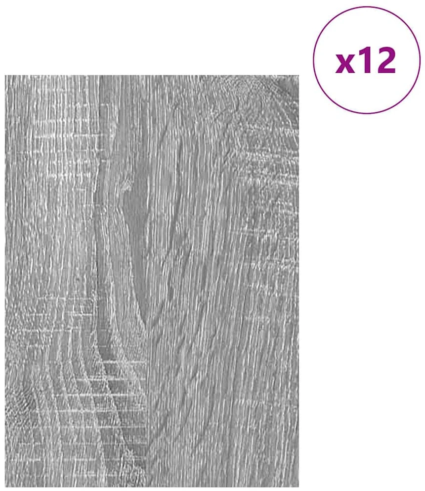 Dekoratyvinės Panelės 12 vnt. Pilka Sonoma 30 x 42 x 0,27 cm