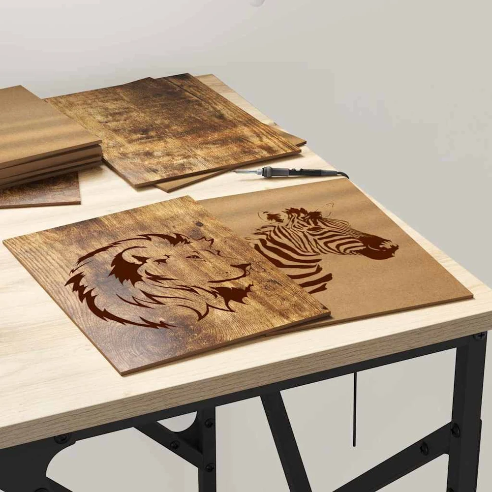 Dekoratyvinės Panelės 12 vnt. Dūminio ąžuolo 15 x 21 x 0,27 cm
