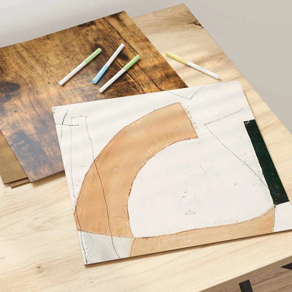 Dekoratyvinės Panelės 12 vnt. Rūkyta ąžuolas 30 x 30 x 0.27 cm