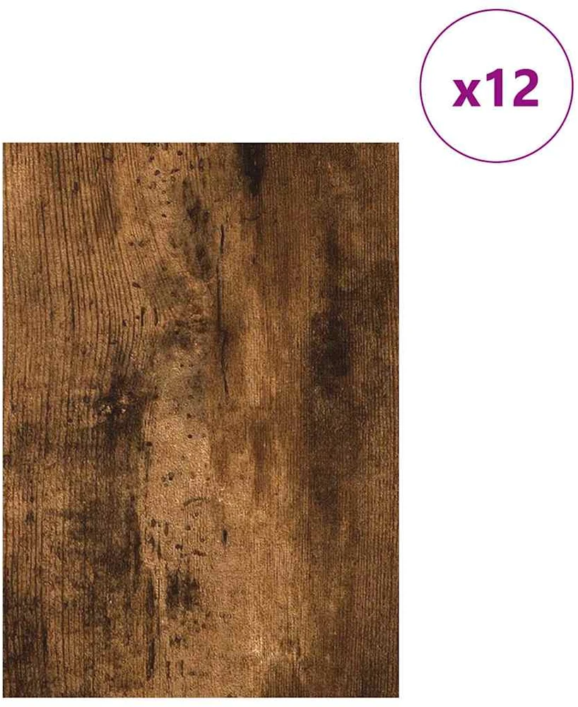 Dekoratyvinės Panelės 12 vnt. Dūminio ąžuolo 15 x 21 x 0,27 cm