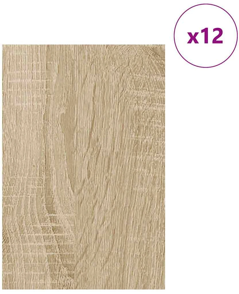 Dekoratyvinės Panelės 12 vnt. Sonoma ąžuolas 40 x 60 x 0.27 cm