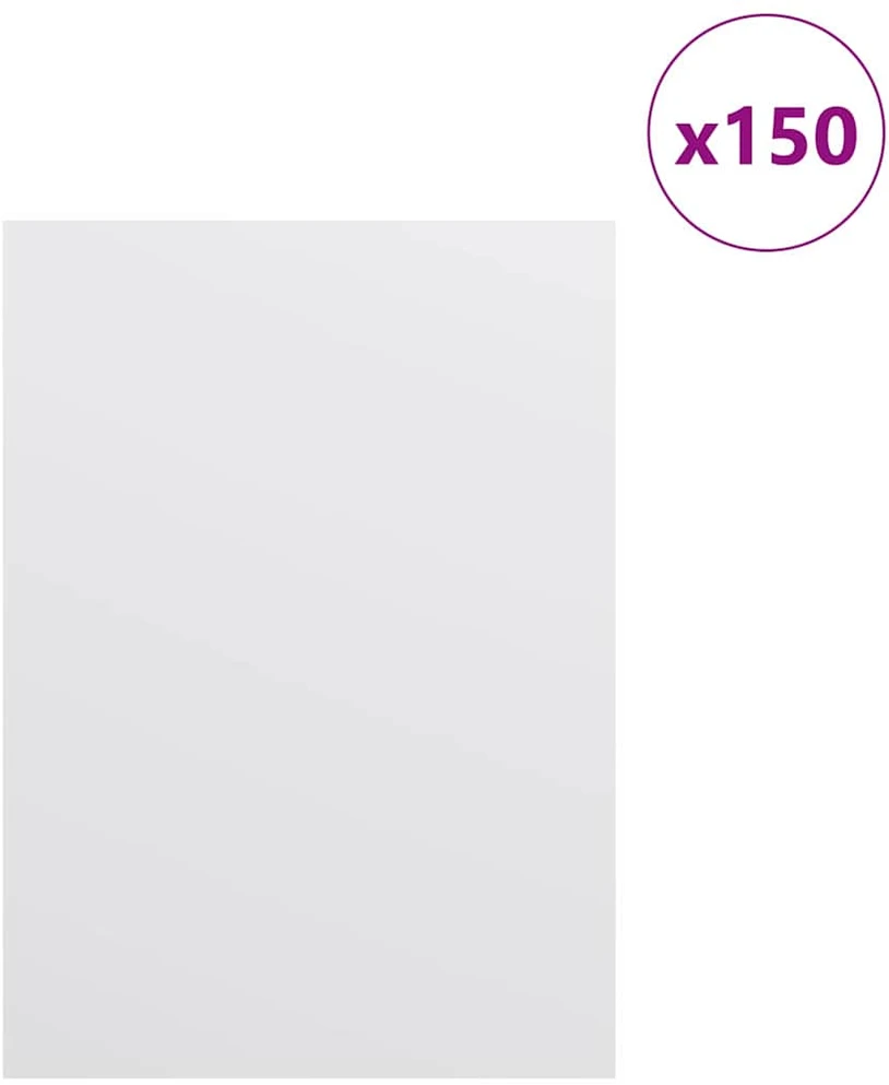 Dekoratyvinės Panelės 150 vnt. Balta 15 x 21 x 0,27 cm