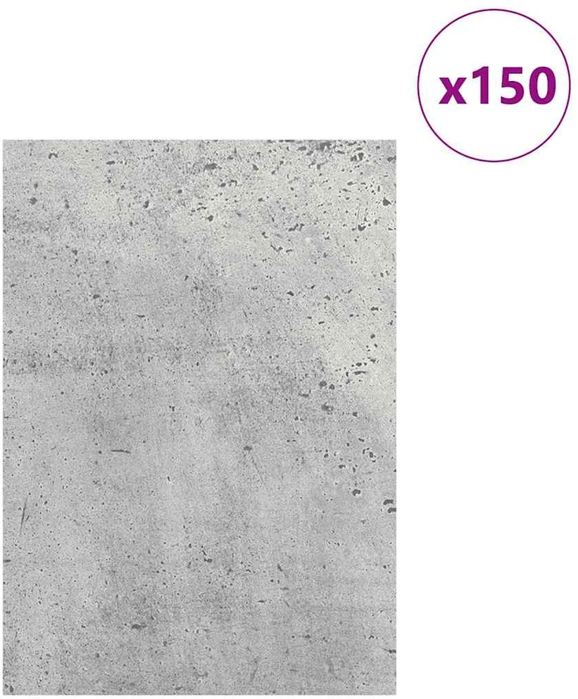 Dekoratyvinės Panelės 150 vnt. Betono pilka 21 x 30 x 0,27 cm