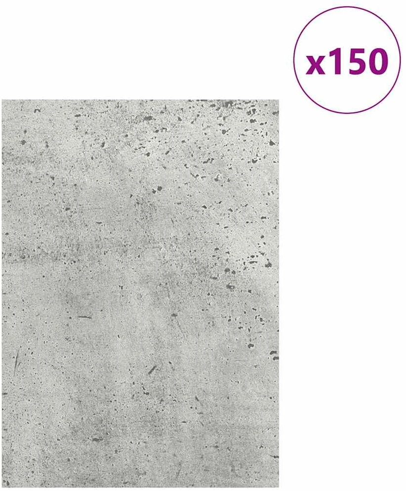 Dekoratyvinės Panelės 150 vnt. Betono pilka 15 x 21 x 0,27 cm