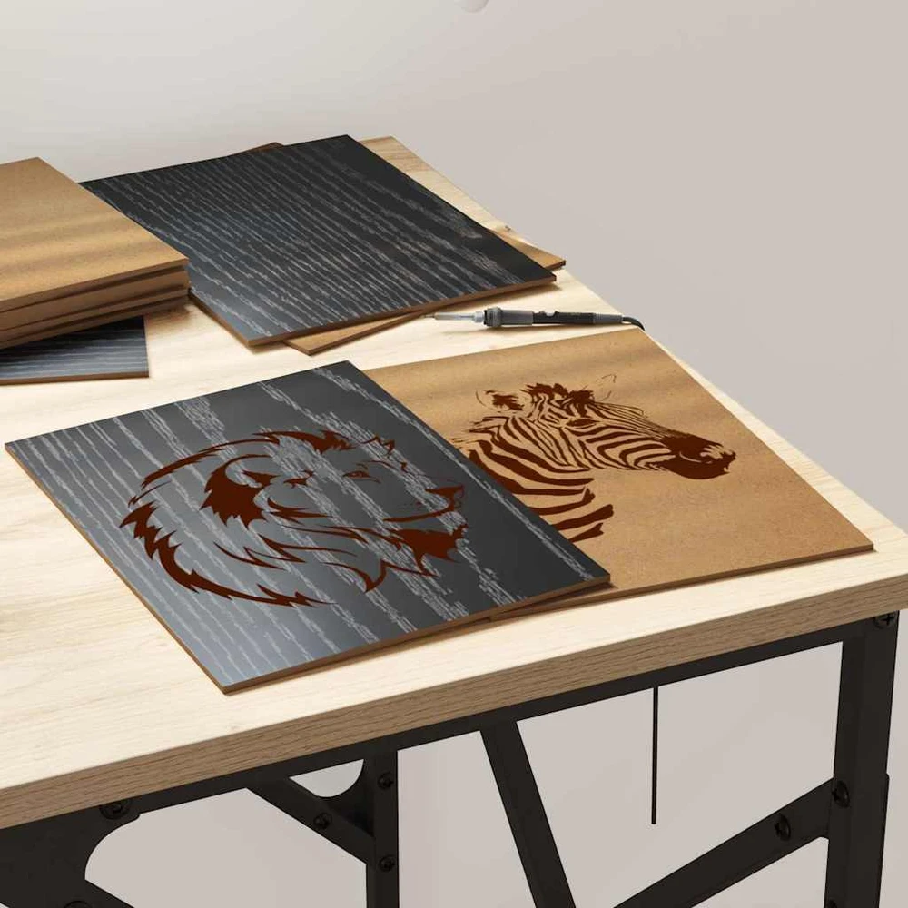 Dekoratyvinės Panelės 150 vnt. Juodojo ąžuolo 21 x 30 x 0,27 cm