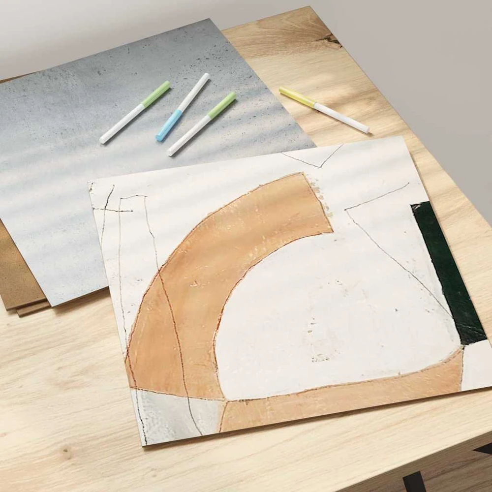 Dekoratyvinės Panelės 50 vnt. Betono pilka 30 x 30 x 0.27 cm