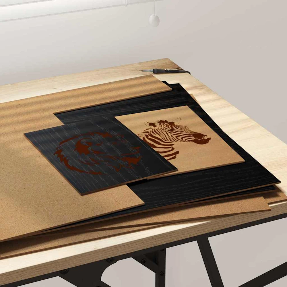 Dekoratyvinės Panelės 50 vnt. Juodojo ąžuolo 40 x 60 x 0,27 cm