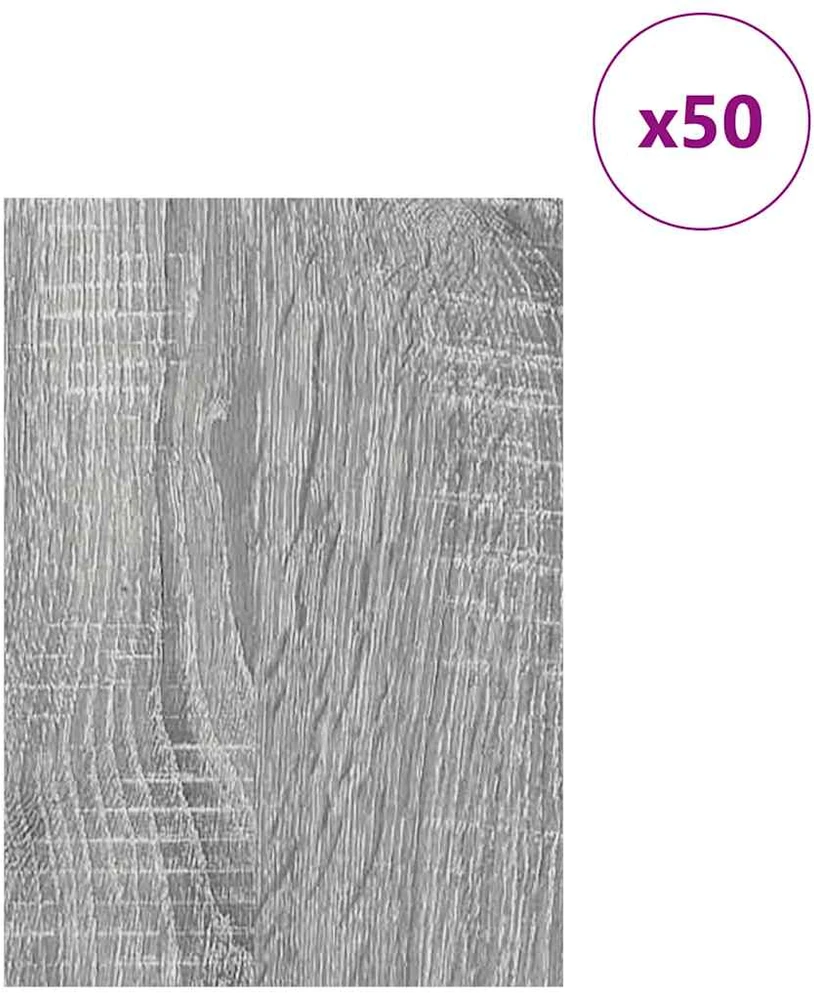 Dekoratyvinės Panelės 50 vnt. Pilka Sonoma 21 x 30 x 0,27 cm