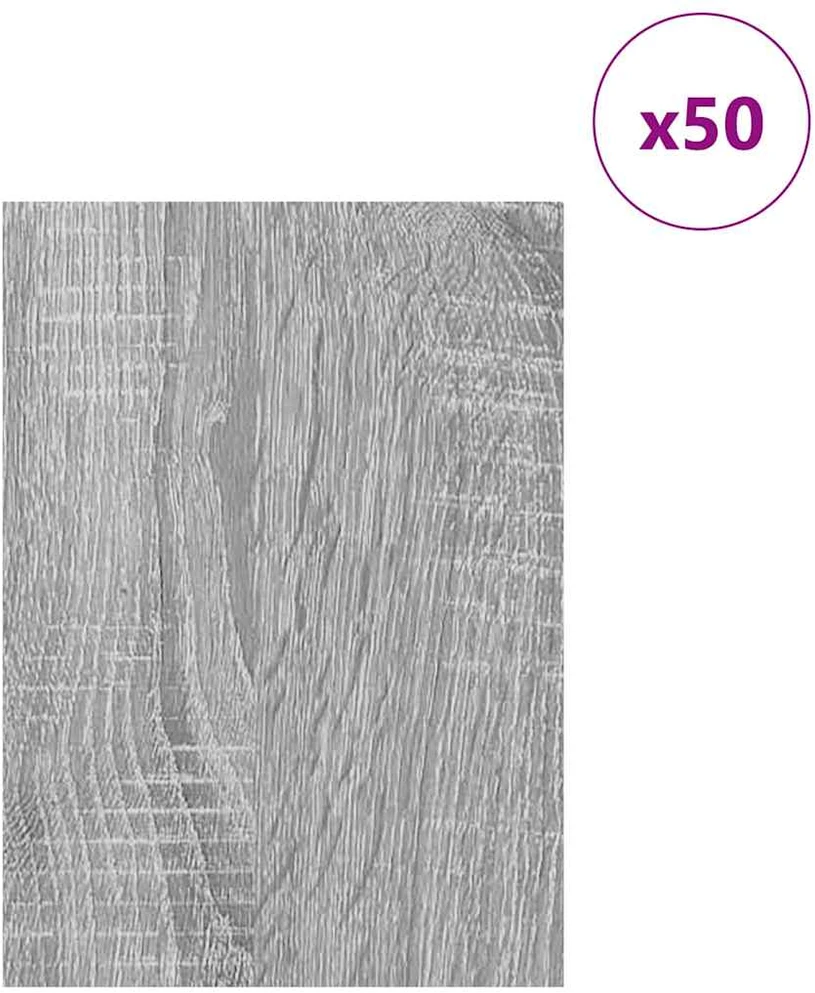 Dekoratyvinės Panelės 50 vnt. Pilka Sonoma 15 x 21 x 0,27 cm