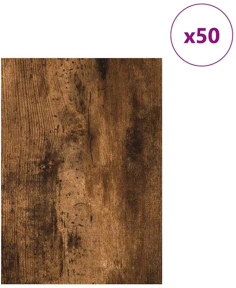 Dekoratyvinės Panelės 50 vnt. Dūminio ąžuolo 15 x 21 x 0,27 cm