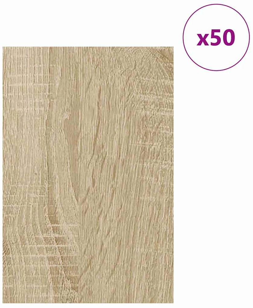 Dekoratyvinės Panelės 50 vnt. Sonoma ąžuolas 40 x 60 x 0,27 cm