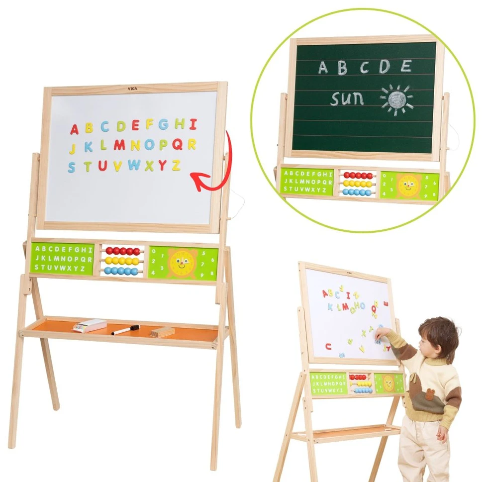 Viga Toys Didelė lavinamoji lenta VIGA 2in1 vaikams