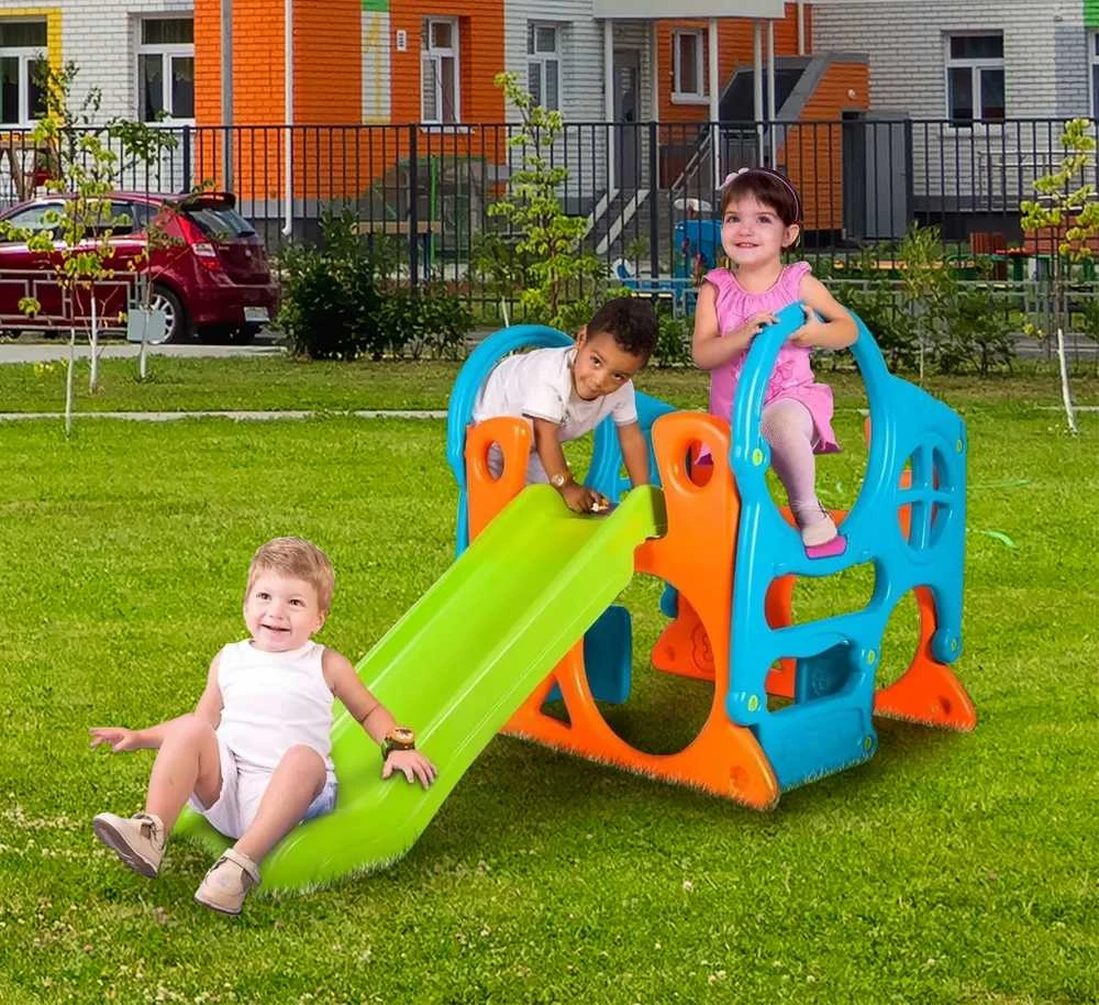 Didelė vaikų žaidimų aikštelė FEBER Activity Center su čiuožykla