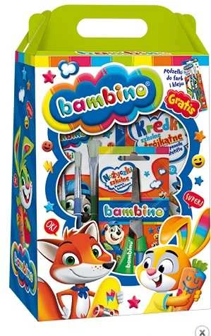 St. Majewski BAMBINO dovanų rinkinys - dažų rinkinys, kreidelės