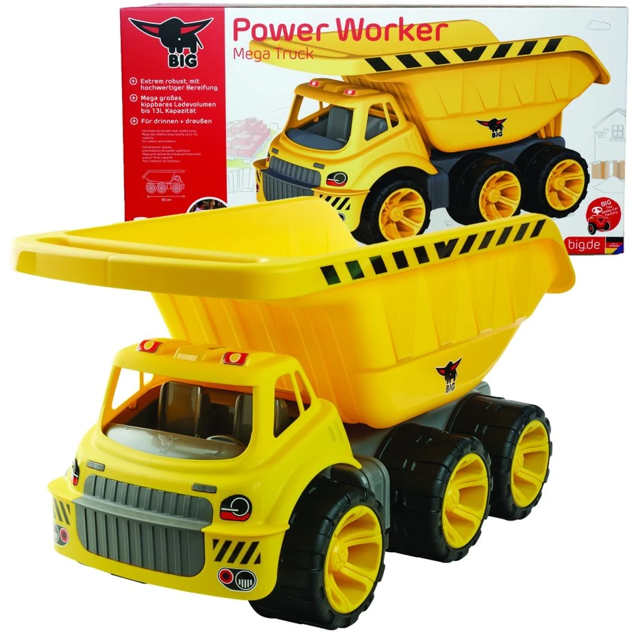BIG Žaislas Sunkvežimis Power Worker 65 cm Geltonas