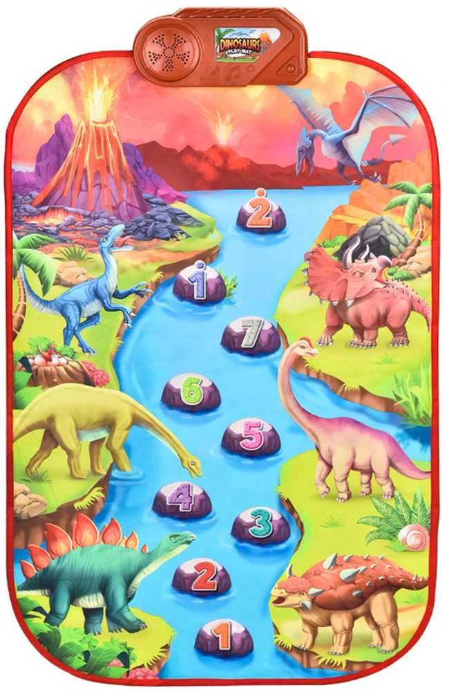 Didelis Muzikinis Lavinamasis Kilimėlis Pianinas XL su Dinozaurais WOOPIE