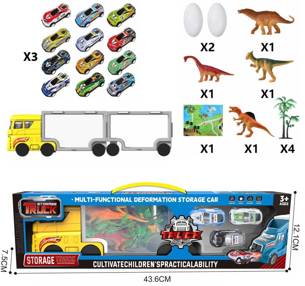 Dinozaurų sunkvežimis 2in1 WOOPIE
