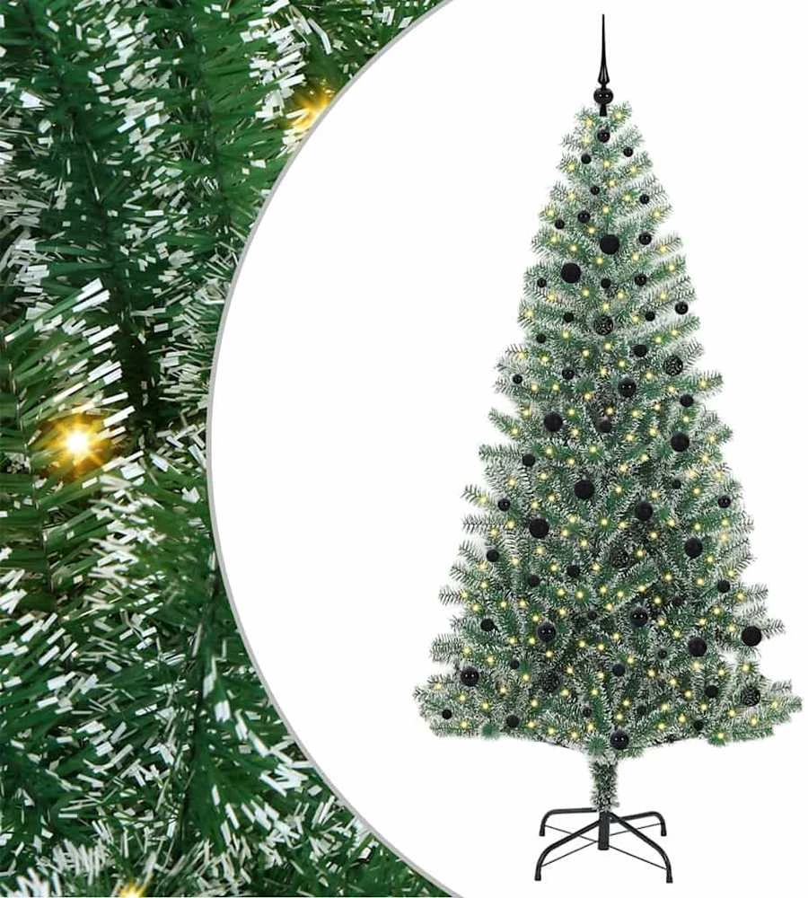 Dirbtinė Kalėdų Eglė Su Sniegu ir LED Šviesa su 300 LED 240 cm