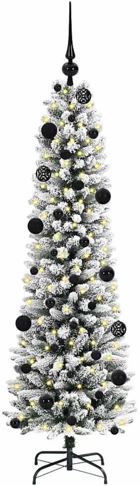 Dirbtinė Kalėdų eglutė Balta 150 cm PVC ir Metalas ir Plastikas