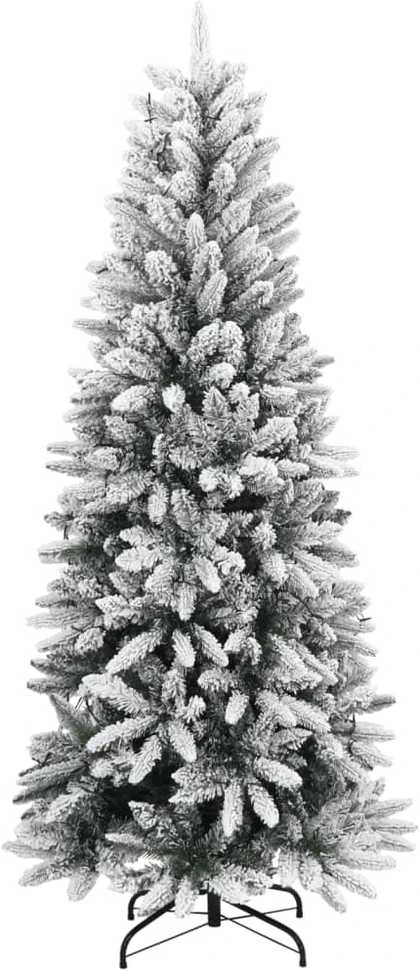 Dirbtinė Kalėdų eglutė su 150 LED lempučių ir sniegu, 120cm