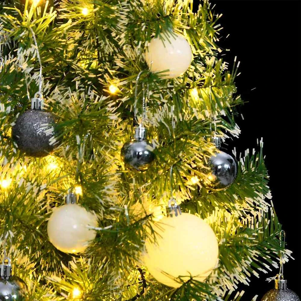 Dirbtinė Kalėdų eglutė su 150 LED, žaisliukais ir sniegu, 150cm