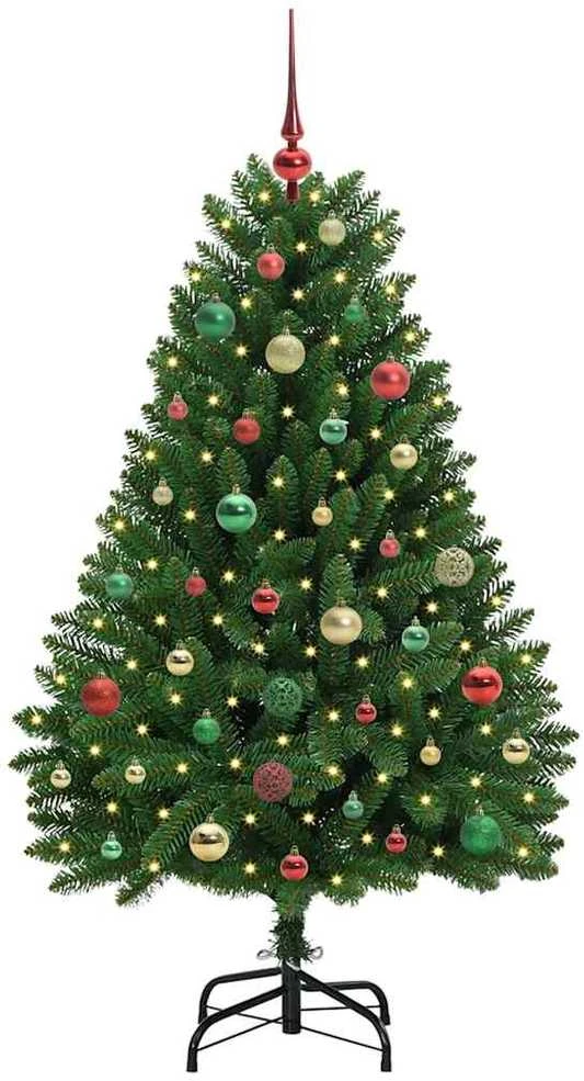Dirbtinė Kalėdų eglutė 150 cm 150 LED Šilta balta Žalia