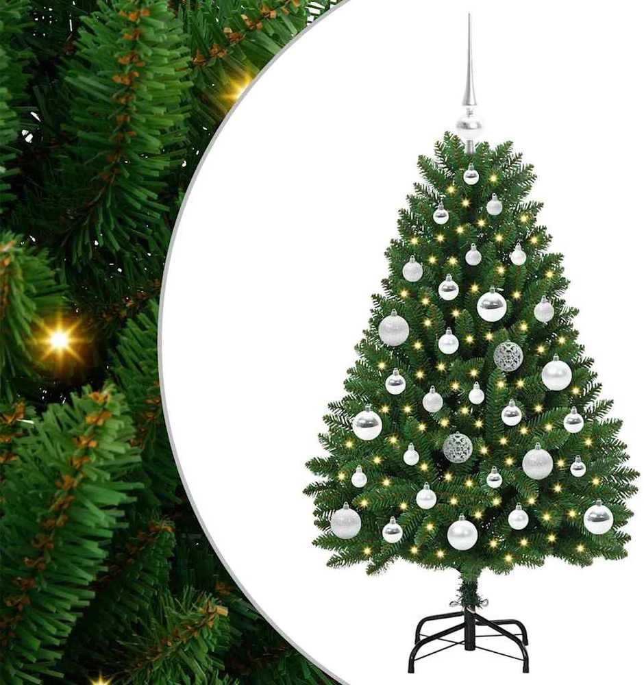 Dirbtinė Kalėdų eglutė 120 cm 150 LED Šilta balta Žalia