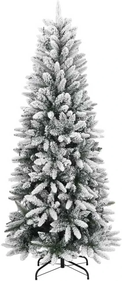 Dirbtinė Kalėdų eglutė su 300 LED lempučių ir sniegu, 210cm