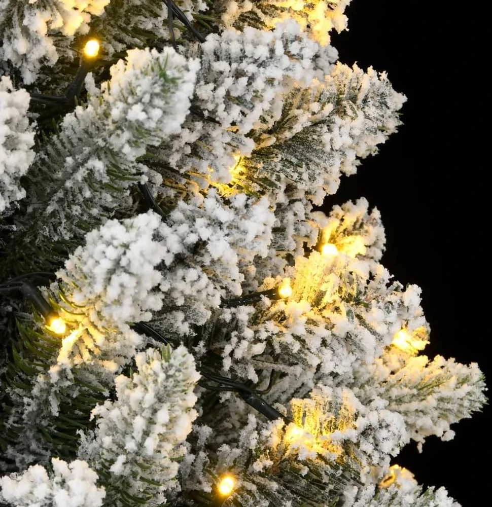 Dirbtinė Kalėdų eglutė su 300 LED lempučių ir sniegu, 210cm