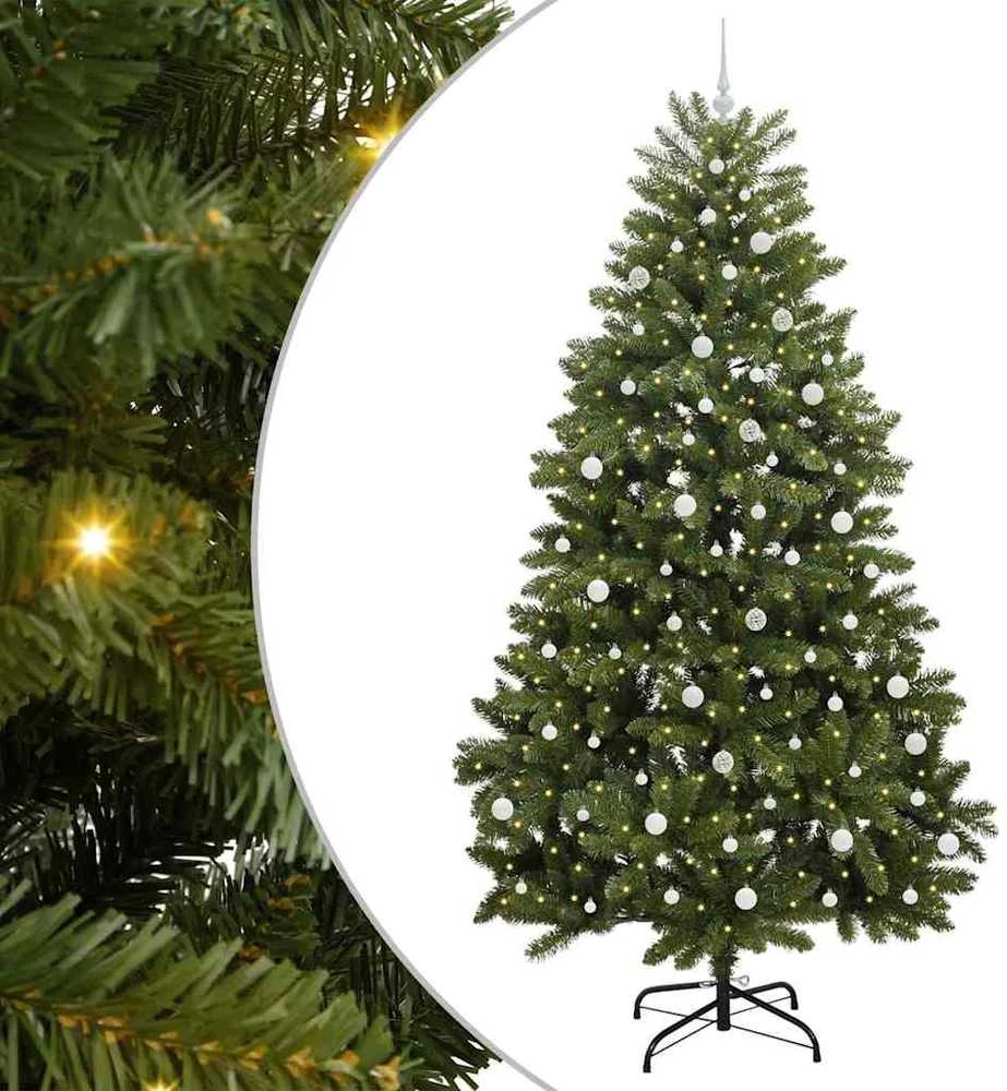 Dirbtinė Kalėdų eglutė 240 cm 300 LED Šilta balta Žalia