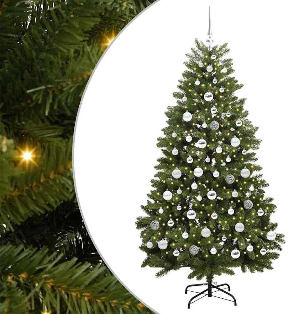 Dirbtinė Kalėdų eglutė 180 cm 300 LED Šilta balta Žalia