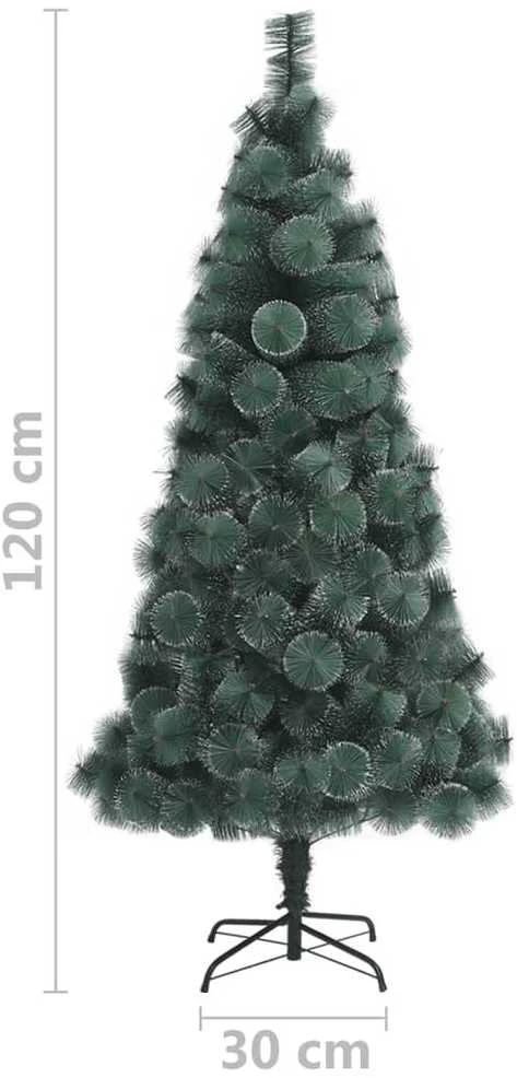 Dirbtinė Kalėdų eglutė su stovu, žalios spalvos, 120cm, PET