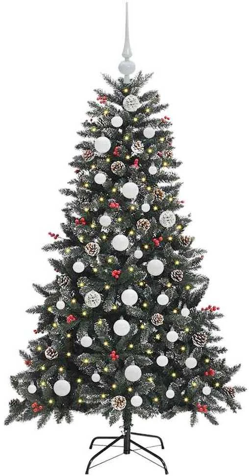 Dirbtinė Kalėdų eglutė Žalia 150 cm PVC, plastikas ir plienas