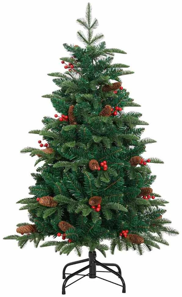 Dirbtinė Kalėdų eglutė Žalia 150 cm PVC ir Metalas ir Plastikas
